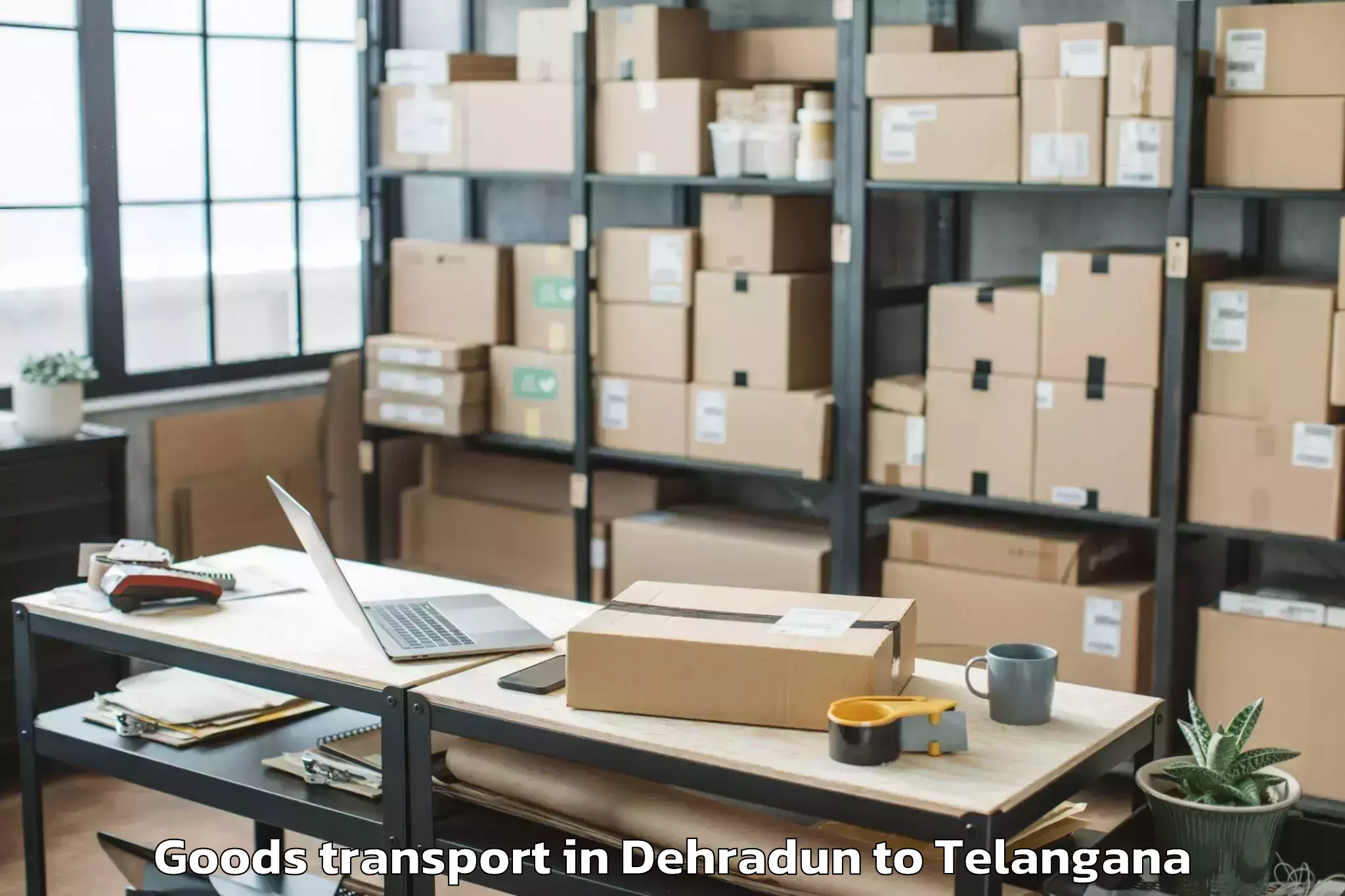 Trusted Dehradun to Venkatapur Goods Transport